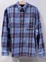 s24t-0708y【中古】【未使用】Supreme SUPREME Pullover Plaid Flannel Shirt シュプリーム プルオーバー プ...