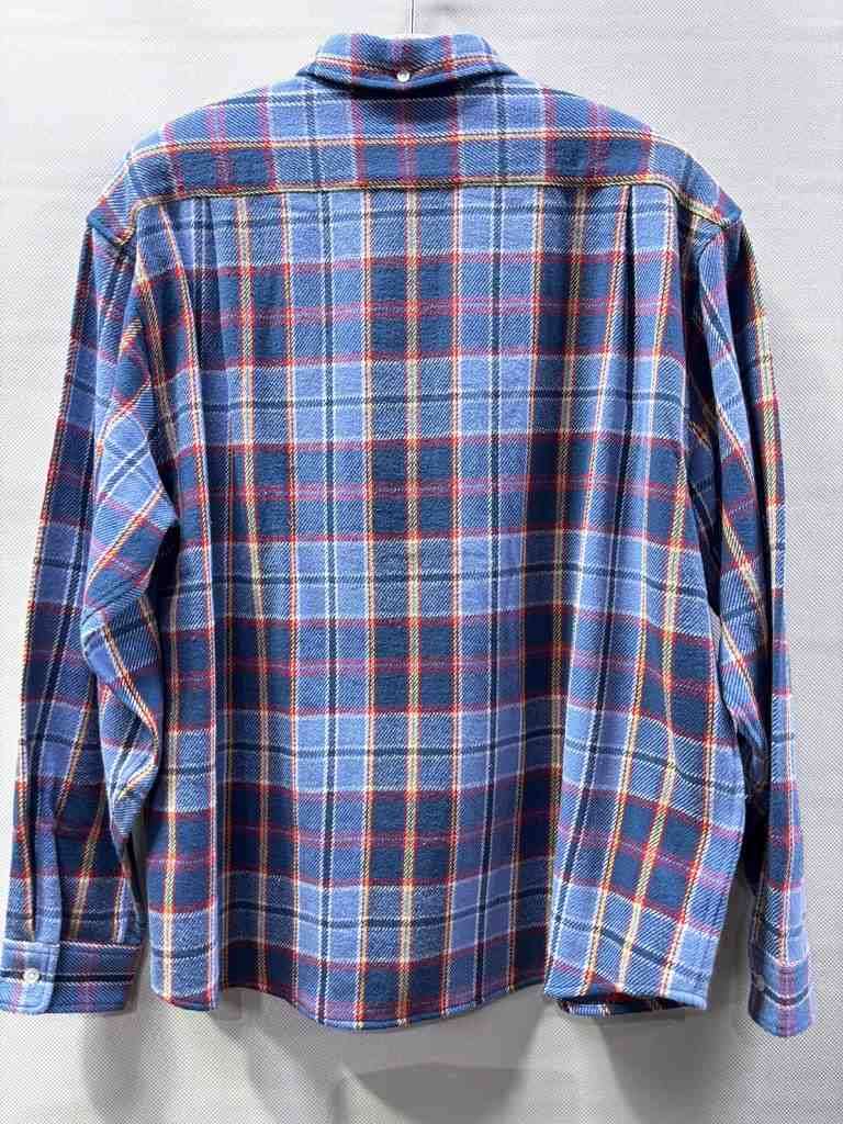 s24t-0708y【中古】【未使用】Supreme SUPREME Pullover Plaid Flannel Shirt 　シュプリーム　プルオーバー　プレイド　フランネル　ネルシャツ　チェック　シャツ　ブラウン　ブルー　23SS　メンズ【9800円以上で沖縄・離島などの一部地域も送料無料での発送となります。】