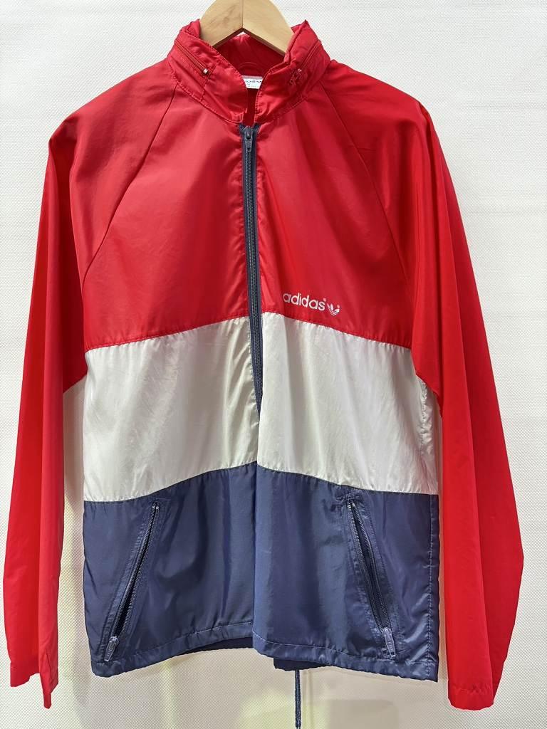 樂天商城 - s25t-0018y【中古】adidas　アディダス　ナイロンジャケット　ナイロンパーカー トリコロール　メンズ　1980年代　80年代　80'S　80's【9800円以上で沖縄・離島などの一部地域も送料無料での発送となります。】