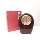 25k-028h【中古】ななこ塗 置時計 青森伝統工芸品【9800円以上で沖縄・離島も送料無料】