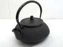s25g-157x【中古】南部宝生堂 鉄瓶 鉄器 アラレ 急須 鉄器 箱無し【9800円以上で沖縄・離島も送料無料】