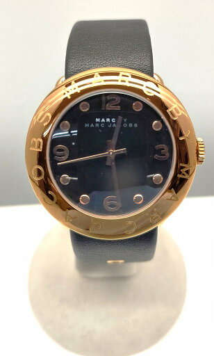 25k-093t【中古】MARC BY MARC JACOBS Amy マーク バイ マークジェイコブス エイミー MBM1225 ブラックレザー クォーツ 腕時計 レディース【9800円以上で沖縄・離島などの一部地域も送料無料での発送となります。】 25k-093t【中古】MARC BY MARC JACOBS Amy マーク バイ マークジェイコブス エイミー MBM1225 ブラックレザー クォーツ 腕時計 レディース【9800円以上で沖縄・離島などの一部地域も送料無料での発送となります。】
