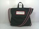s25g-998k【中古】HUNTER ハンター トラベル リップストップ トートバッグ ナイロン ブラック【9800円以上で沖縄・離島も送料無料】