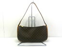 s25g-80kk【中古】CELINE セリーヌ マカダム アクセサリーポーチ ワンショルダーバッグ ハンドバッグ ミニバッグ【9800円以上で沖縄・離島も送料無料】