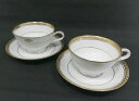 s25g-103kn【中古】Noritake ノリタケ リッチモンド カップ&ソーサー ペア 2客セット 金彩 本体のみ【9800円以上で沖縄・離島も送料無料】