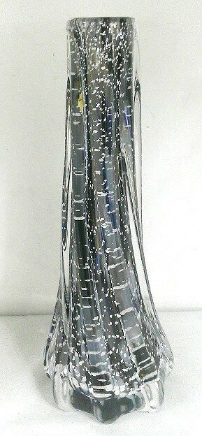 樂天商城 - s25g-270kx【中古】石塚硝子　津軽びいどろ　夜空　銀彩　一輪挿し　花瓶　花器　箱なし【9800円以上で沖縄・離島も送料無料】