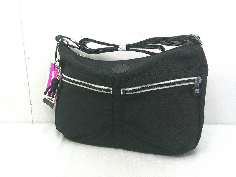 樂天商城 - s25g-A413k【中古】Kipling キプリング　IZELLAH イゼラー　ショルダーバッグ　K02144　ブラック【9800円以上で沖縄・離島も送料無料】