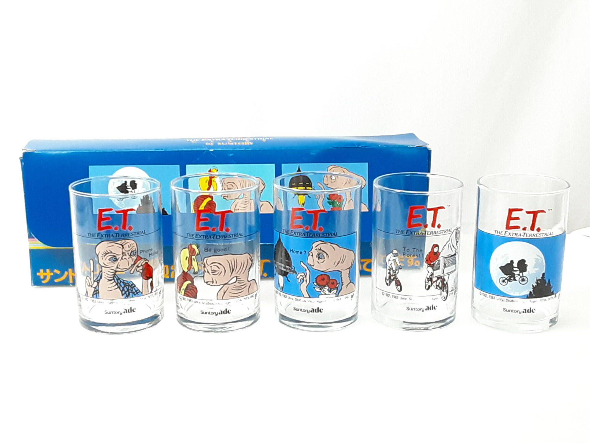 樂天商城 - 25k-340h【中古】【未使用】サントリー　E.T.　グラス　非売品　昭和レトロ【9800円以上で沖縄・離島などの一部地域も送料無料での発送となります。】