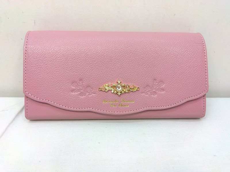 樂天商城 - s25g-A825k【中古】Samantha Thavasa Petit Choice サマンサタバサ プチチョイス　プリンセスシリーズ　オーロラ姫　ディズニー　長財布　ピンク　箱なし【9800円以上で沖縄・離島も送料無料】