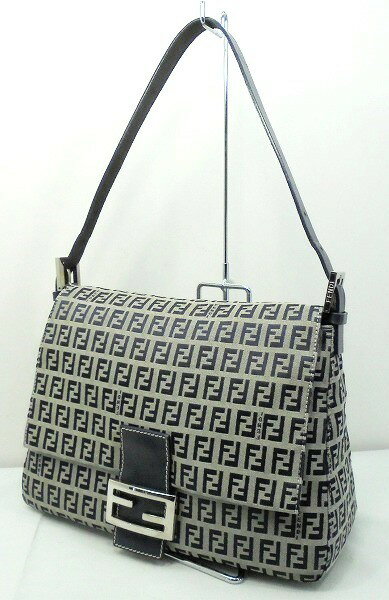 樂天商城 - s25g-a839x【中古】FENDI　フェンディ　ズッキーノ　マンマ　ショルダーバッグ　ネイビー　2384-26325【9800円以上で沖縄・離島も送料無料】