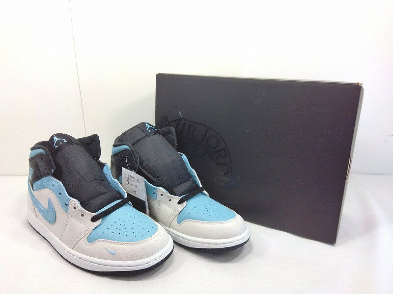 樂天商城 - s25g-A879k【中古】NIKE ナイキ AIR JOTDAN 1 MID SE エアジョーダン 1 ミッド　スニーカー　IM6567-121　28.0cm　サミットホワイト/ブラック/ブルーチル【9800円以上で沖縄・離島も送料無料】