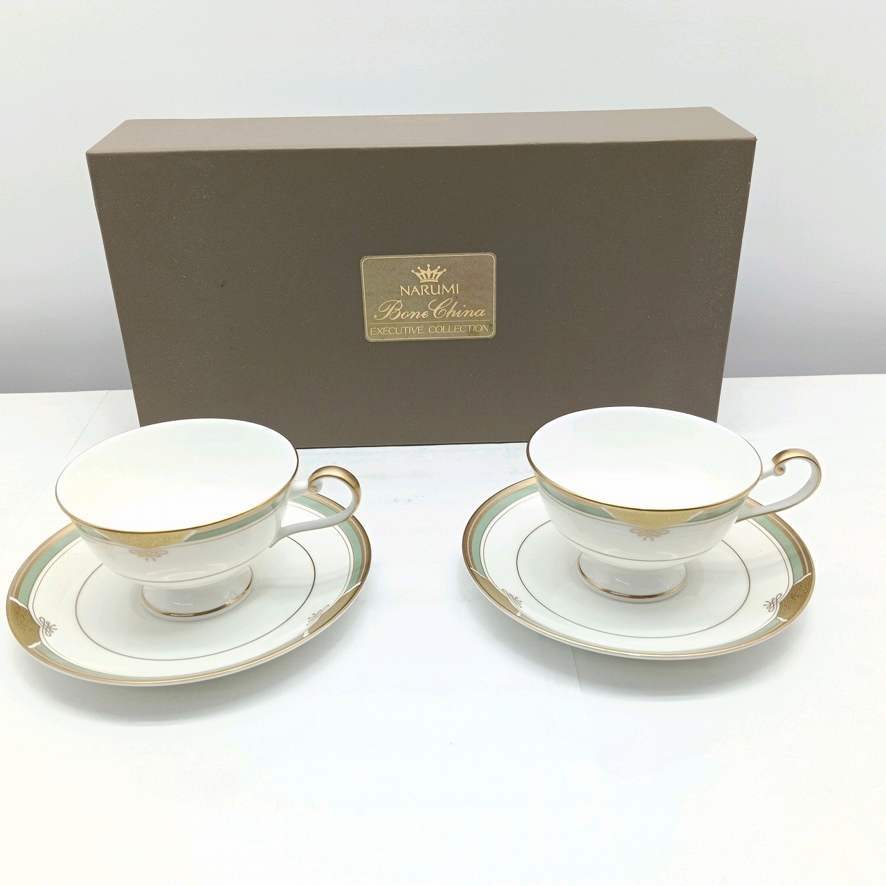 Rakuten - 26k-034o【中古】NARUMI ナルミ エグゼクティブコレクション カップ&ソーサー 2客セット 【送料無料】【9800円以上で沖縄・離島も送料無料】