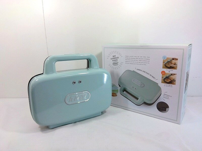 26g-157k【中古】Toffy トフィー ホットサンドメーカー 食パン サンドイッチ K-HS4 ペールアクア【9800円以上で沖縄・離島も送料無料】