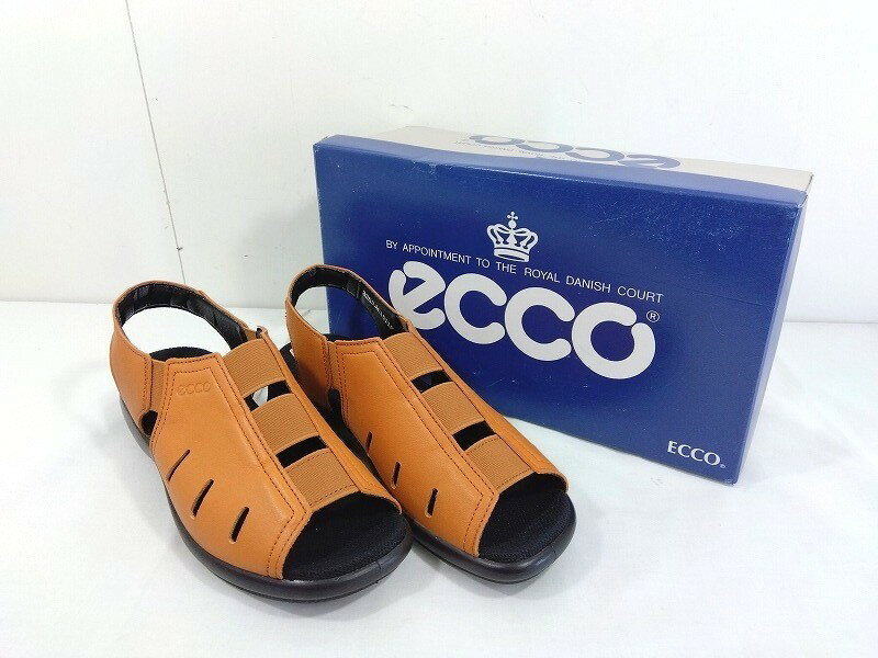 樂天商城 - 26g-158k【中古】ecco エコー　サンダル　3253　Mサイズ　ブラウン　【9800円以上で沖縄・離島も送料無料】