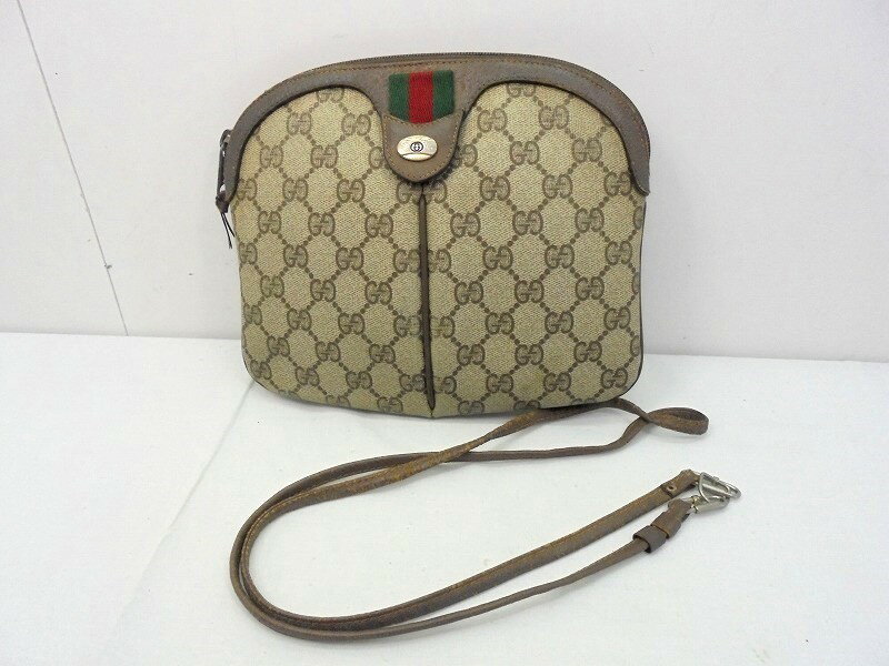 Rakuten - 26g-267x【中古】【難あり】GUCCI グッチ　オールドグッチ　ショルダーバッグ　シェリーライン　904・02・047【9800円以上で沖縄・離島も送料無料】
