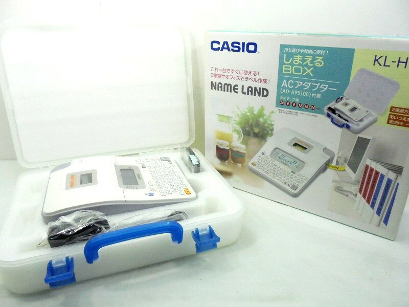 樂天商城 - 26g-282x【中古】CASIO カシオ　NAME LAND　ネームランド　KL-H75　しまえるBOX　ACアダプター【9800円以上で沖縄・離島も送料無料】