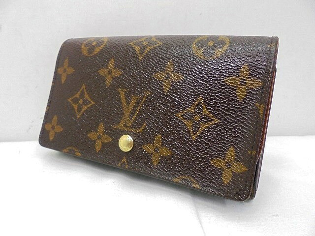 樂天商城 - 26g-377x【中古】LOUIS VUITTON　ルイウ゛ィトン　ポルト フォイユ トレゾール　モノグラム　M61736　二つ折り財布【9800円以上で沖縄・離島も送料無料】