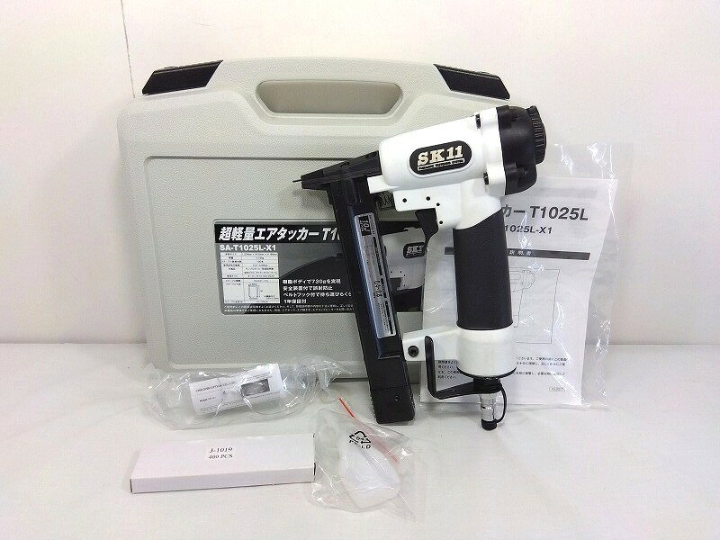 Rakuten - 26g-512k【中古】SK11　藤原産業　エアタッカー　T425L　SA-T425L-X1　ケース付き　ホワイト【9800円以上で沖縄・離島も送料無料】