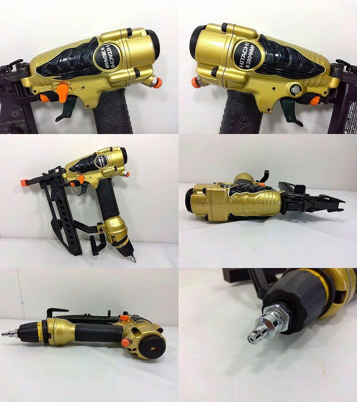 26g-514k 【中古】HITACHI 日立　高圧フロア用タッカ　N3804HMF　ケース付き【9800...