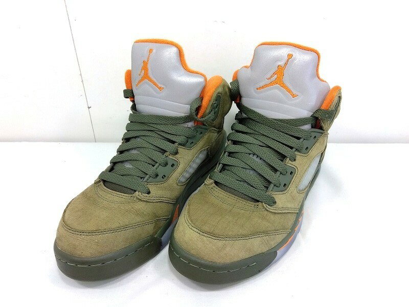 Rakuten - 26g-585k【中古】NIKE ナイキ AIR JORDAN 5 RETRO GS エアジョーダン 5 レトロ　ハイカット　スニーカー　440888-308　24.0cm　箱なし【9800円以上で沖縄・離島も送料無料】