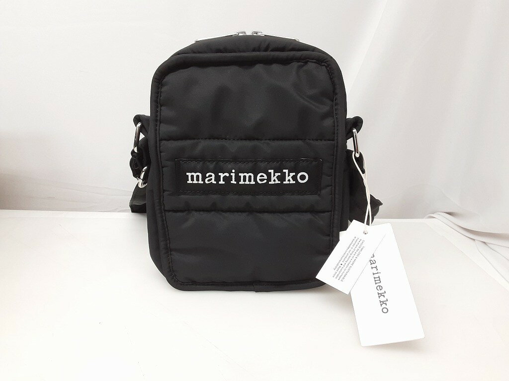 Rakuten - 26k-206h【中古】【未使用】marimekko マリメッコ　ショルダーバッグ 090805 009 ブラック【9800円以上で沖縄・離島も送料無料】