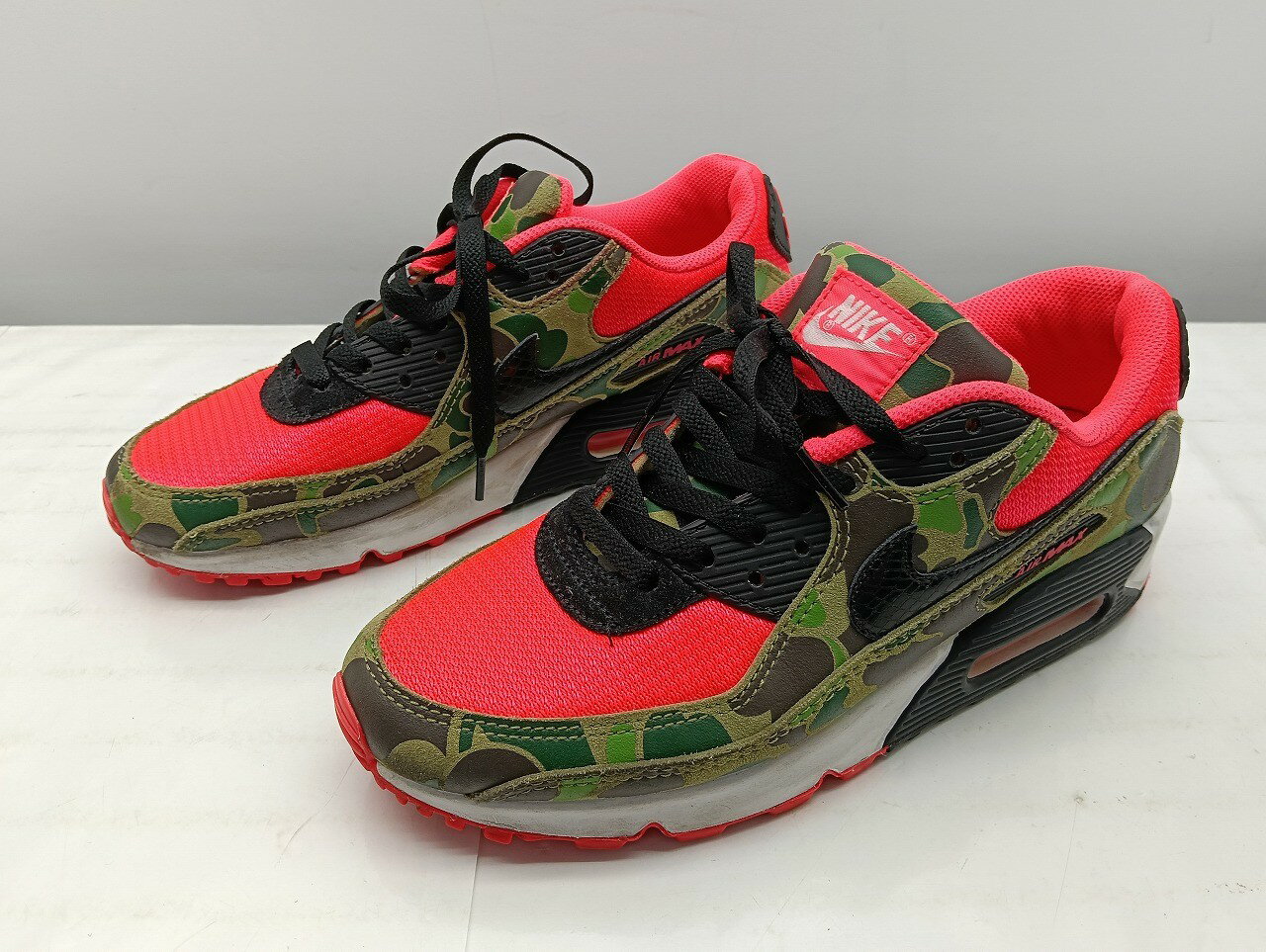 乐天商城 - 26k-215o【中古】NIKE ナイキ AIR MAX 90 エアマックス 90 SP スペシャル CW6024-600 リバースダックカモ インフラレッド/ブラック REVERSE DUCK CAMO INFRARED/BLACK【送料無料】【9800円以上で沖縄・離島も送料無料】