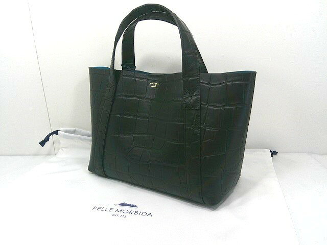 26g-767xPELLE MORBIDA ペッレ モルビダ　テーラマリーナ　牛革　トートバッグ　メンズ　BLACK　PMO-TE007SLELE