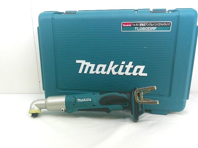 26g-818x【中古】makita マキタ 14.4V 充電式 アングルインパクトドライバ 無段変速 正逆転両用 ブレーキ付き TL060D【9800円以上で沖縄・離島も送料無料】