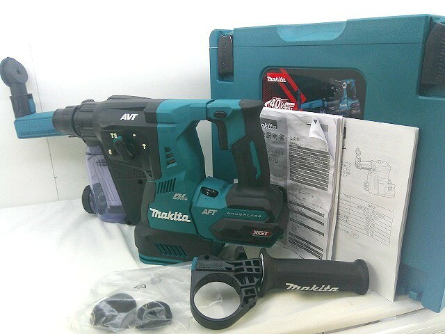 26g-819x【中古】makita マキタ　40Vmax　28mm　充電式ハンマドリル　HR001G　集じんシステム　DX12　ケース【9800円以上で沖縄・離島も送料無料】