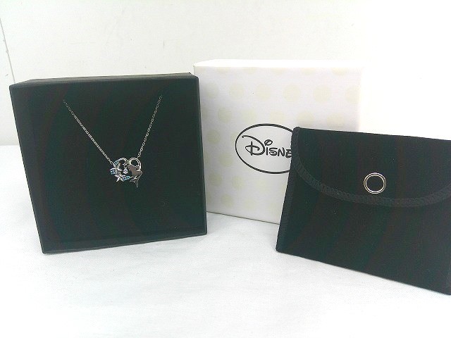 26g-963x【中古】Disney ディズニー　アリエル　リトルマーメイド　オープンハート　ネックレス　シルバー925　30周年【9800円以上で沖縄・離島も送料無料】