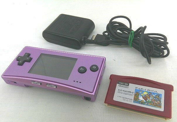 26g-A32x【中古】Nintendo 任天堂　GAMEBOY micro ゲームボーイ ミクロ　ソフト1本付き（スパーマリオブラザーズ）　OXY-001【9800円以上で沖縄・離島も送料無料】