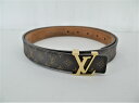 【中古】LOUIS VUITTON ルイヴィトン LV モノグラム サンチュール イニシャル 25MM ベルト M9781 90/36 レディース【9800円以上で沖縄・離島などの一部地域も送料無料で発送】