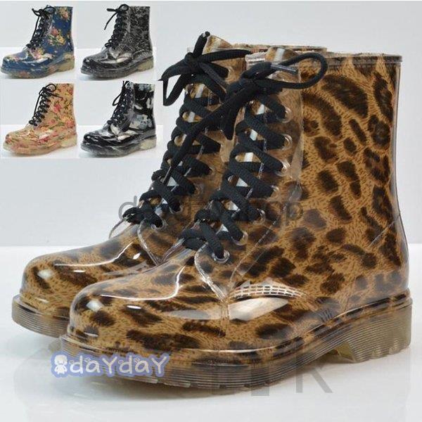 レインブーツ レディース おしゃれ レインブーツ ショート 大きいサイズ レインシューズ 雨靴 ガーデニングブーツ 編み上げシューズ