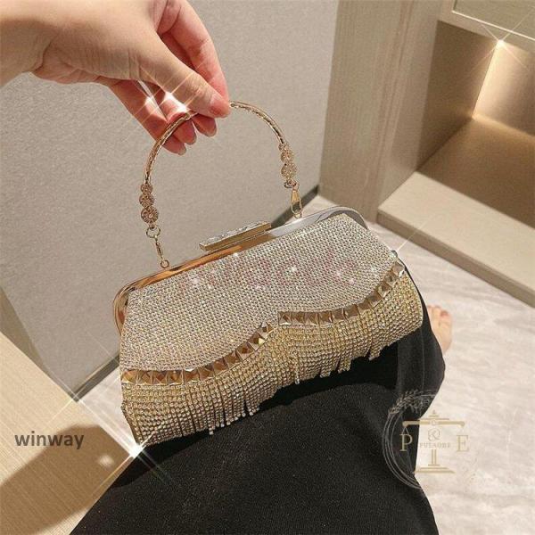 パーティーバッグ ハンドバッグ クラッチバッグ 結婚式 二次会 フォーマルパーティー ドレス サテンプ..