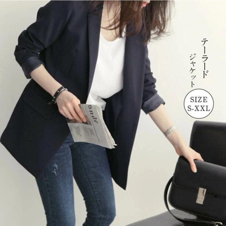 スーツ テーラード レディース ジャケット テーラードジャケット スーツジャケット 大きいサイズ 体型カバー フォーマル 通勤 春 夏 秋 入学式 卒業式