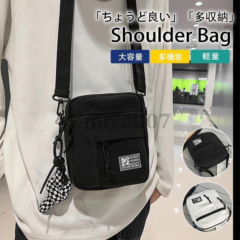 ショルダーバッグ メンズ スマホバック ミニショルダー 斜めがけ 肩掛け キャンバス 軽量 カバン スマホ収納 レディース 旅行 通勤 通学