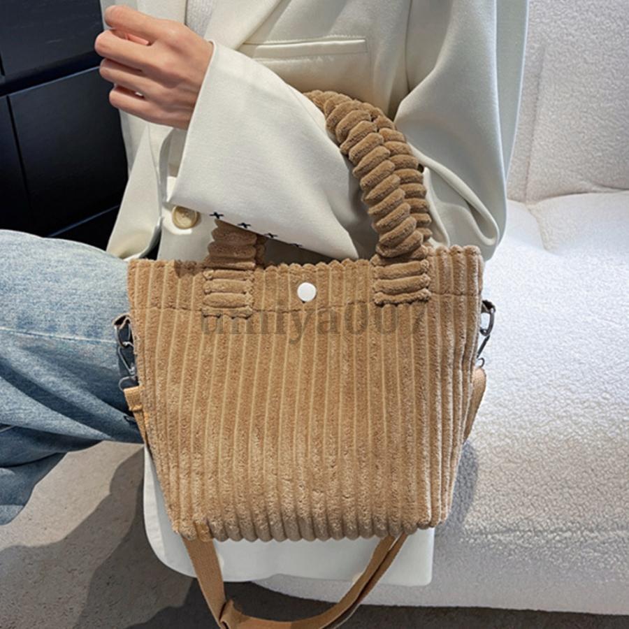 コーデュロイ ショルダーバッグ 2WAY
