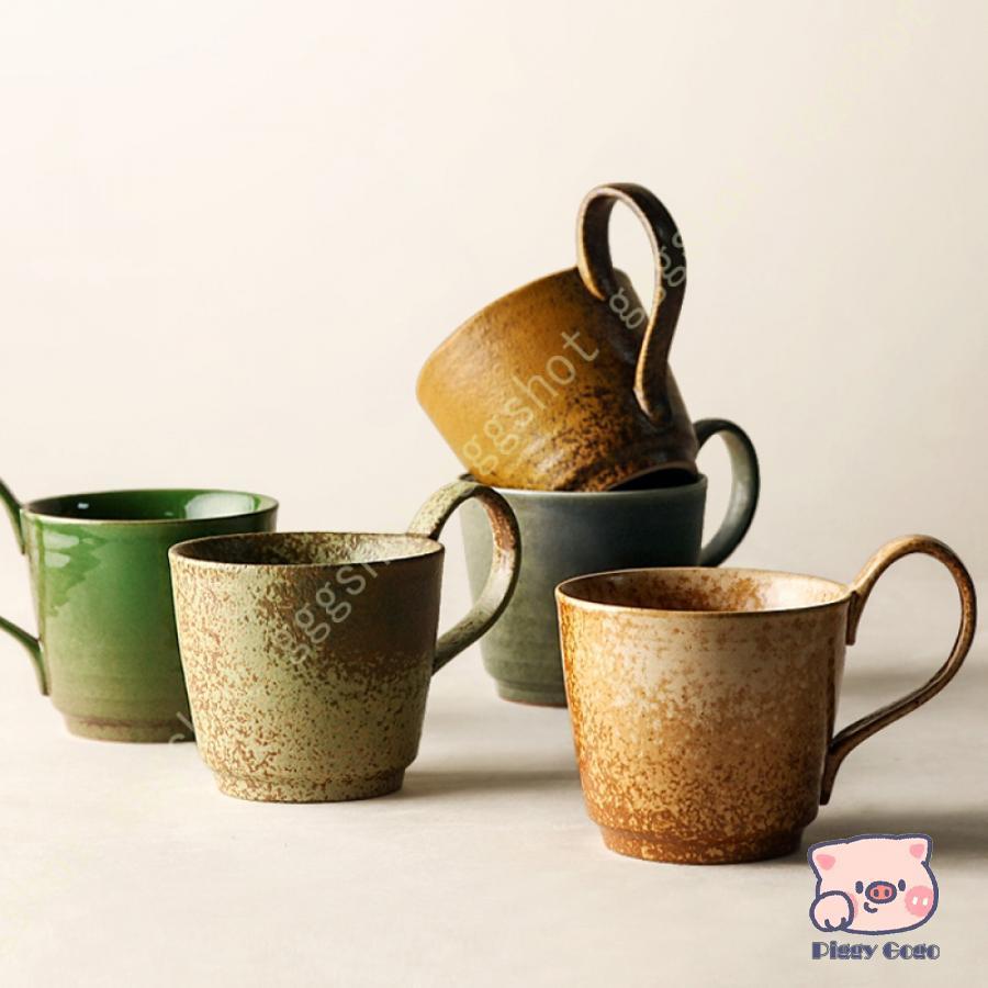 マグカップ おしゃれ 和風 コーヒーマグ マグ カップ レトロ シンプル 美濃焼 釉薬 陶器 新生活 誕生日 350ml 自宅用 紅茶 プレゼント ギフト 電子レンジ 女性