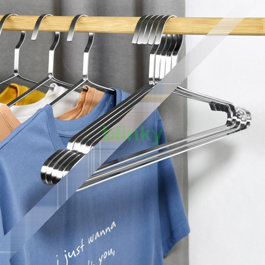 ハンガー ステンレスハンガー 50本組 すべらない 洗濯 ハンガー 頑丈 錆びにくい 曲がらない ハンガー スカート シルバー ハンガー ズボン コート ジャケ...