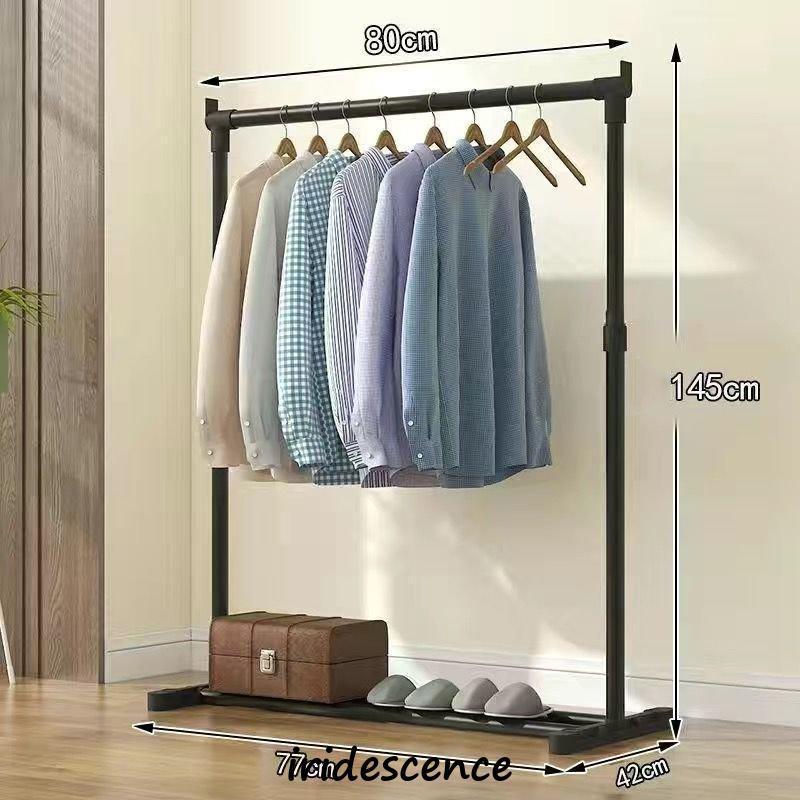 60cm 80cmハンガーラック シングル パイプハンガー 組立式 自立型 押入れ コートラック ブラック ガーメントラック シングルボトム収納ラックモダン 洋...
