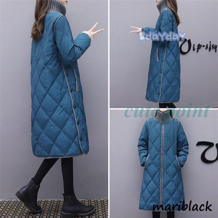 コート ダウンコート レディース 中綿 コート ダウンジャケット 秋冬 40代 カジュアル ダウンコート 軽量 大きいサイズ ファーフード アウター 4色のサムネイル