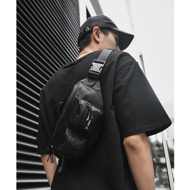 ボディバッグ メンズ 小さめ ウエストポーチ 仕事用 ナイロン ワンショルダーバッグ 防水 ミニショルダーバッグ スポーツ 男性 ジュニア カジュアル 多機能