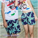 水着 サーフパンツ 海パン ハーフパンツ ショートパンツ 軽量 速乾 水陸両用 メンズ レディース カップル 男女揃い プール 旅行