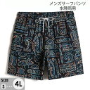 水着 メンズ サーフパンツ 速乾 ショートパンツ 短パン 水陸両用 ビーチパンツ 大きいサイズ 海パン 総柄 eh124jcjcw9
