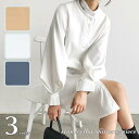 【スーパーSALE/激安】 シャツワンピース レディース ロング ブラウス マタニティ 膝丈 ロング丈 長袖 バルーン袖 バンドカラー 大きいサイズ お出掛け 発表会 春 春夏 秋 秋冬 40代