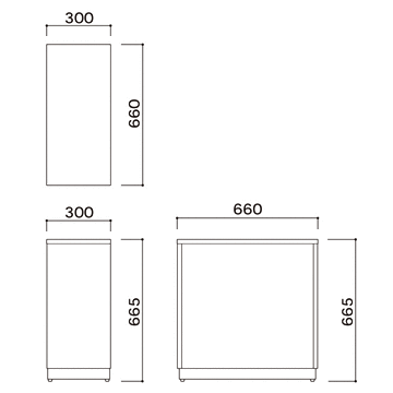 omoio オムツっ子 NW用脇台【荷物置き】BR-NW-STW300×D660×H645mm業務用 店舗用 トイレスペース 授乳室 化粧室