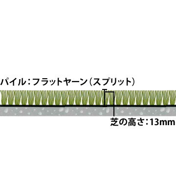 【ポイントUP祭】人工芝 DNS-13366cm幅×38m 芝長さ13mmフットサルコート用人芝 ノンサンド