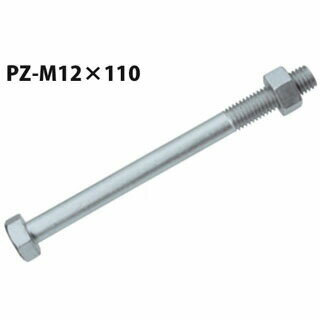 Rakuten - カネシン PZ Zマーク六角ボルト PZ-M12×110 100本 440-4809 基礎 内装 構造金物 土台