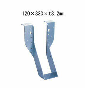 Rakuten - カナイ ビス止め耐震梁受け金物 肩掛けあり 梁寸法120巾 120×330×t3.2mm 6個 442-2648 基礎 内装 構造 土台