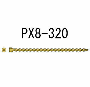 東日本パワー パネリードX PX8-320 100本 403-5888 基礎 内装 構造金物 土台